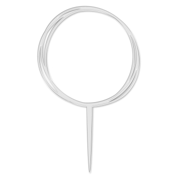 Cake Topper - Large Acrylic Twisted Flower Hoop